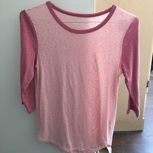 Three quarter sleeve baseball tee!